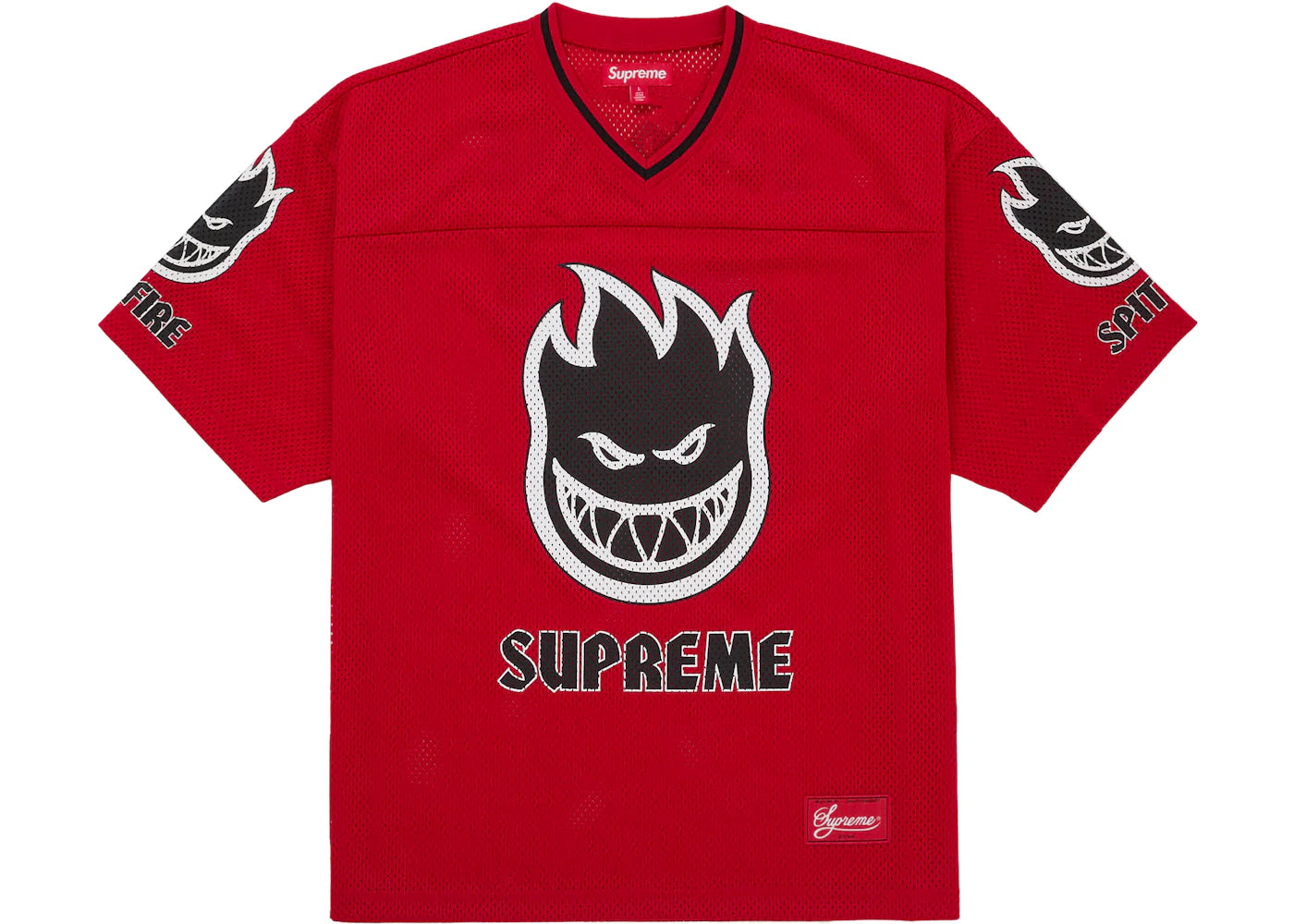 Supreme Spitfire Football Jersey Red - vue 360