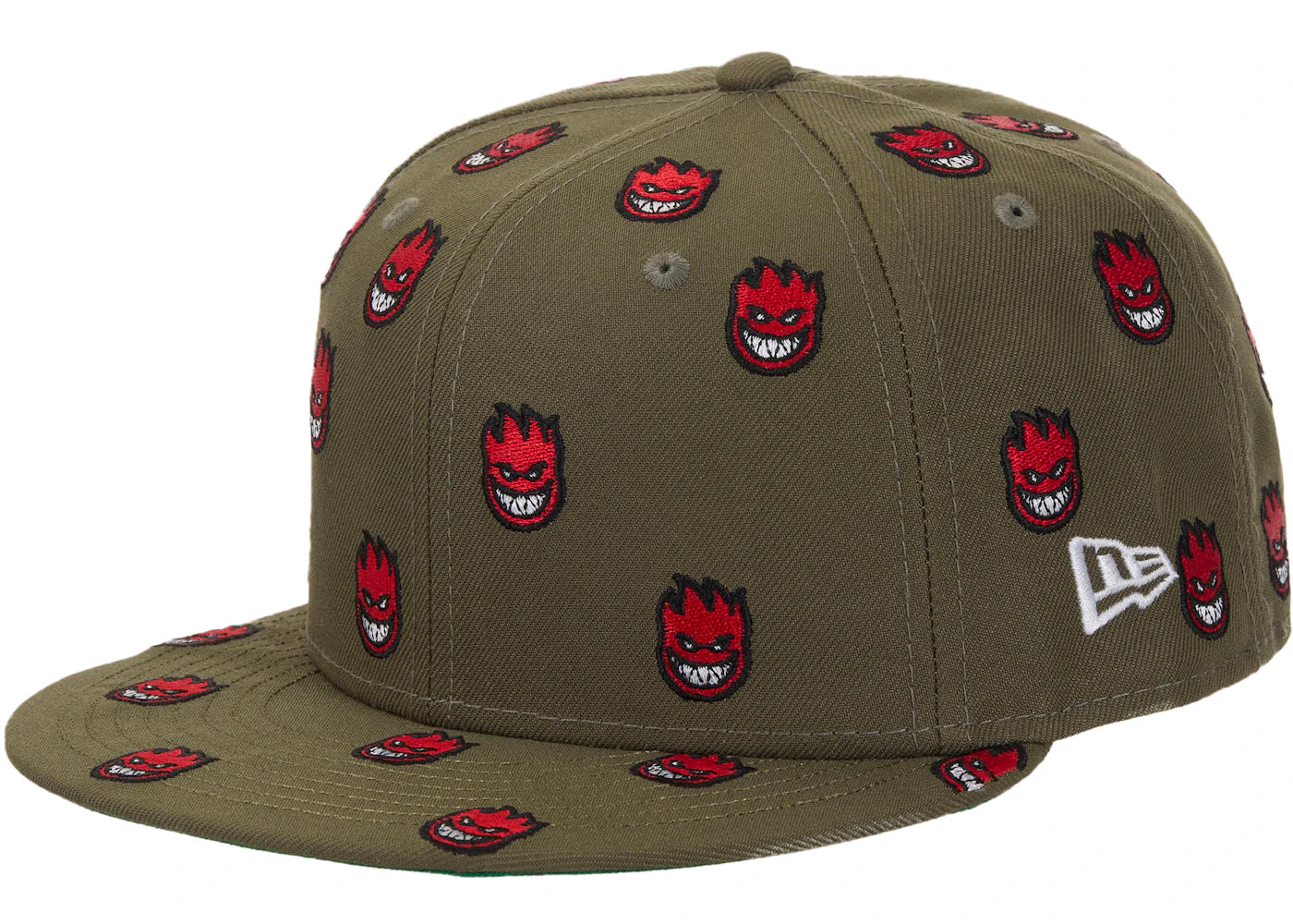 Supreme Spitfire New Era 59Fifty Fitted Cap Olive - vue 360