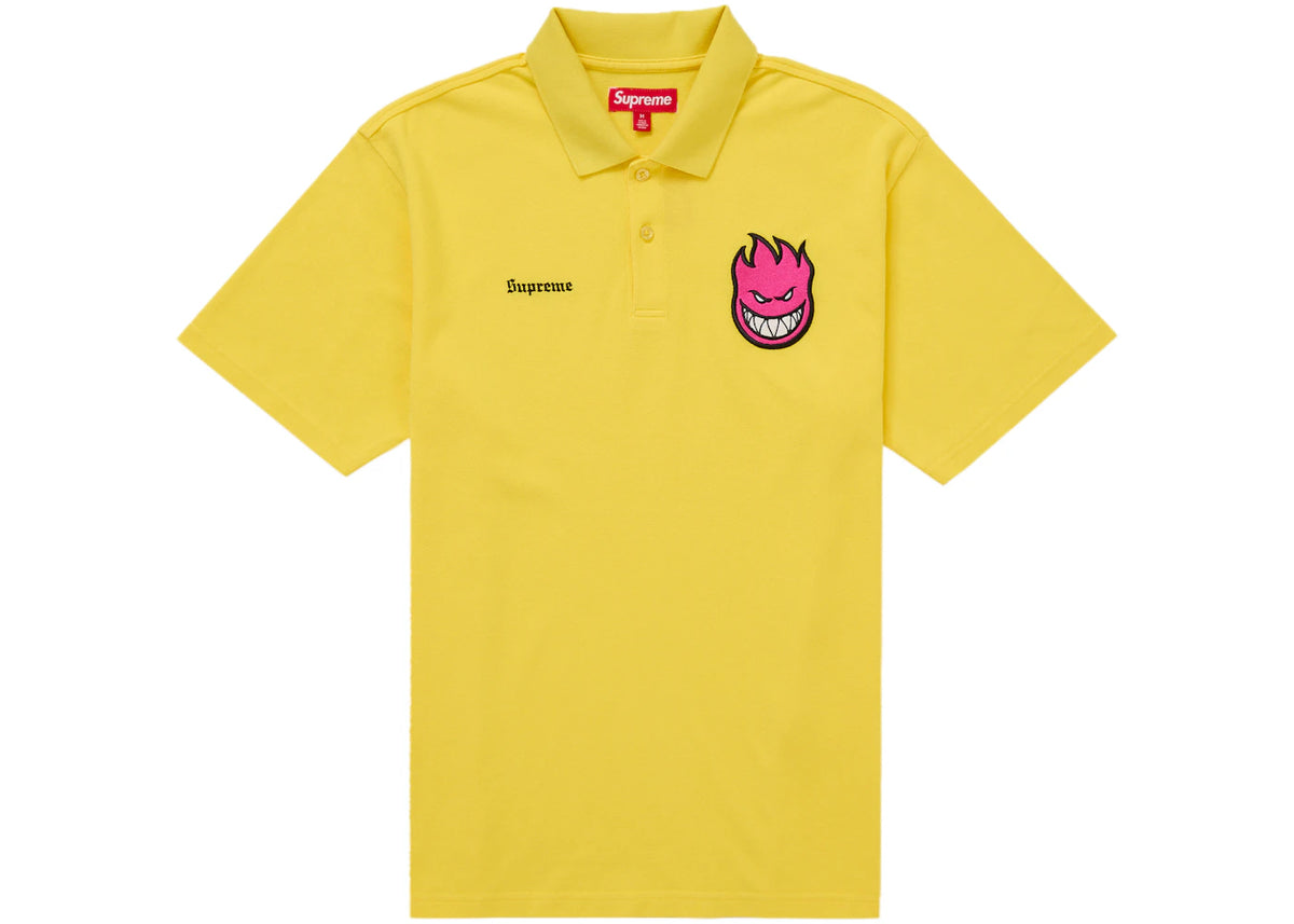 Supreme Spitfire Polo Shirt Yellow - vue secondaire A
