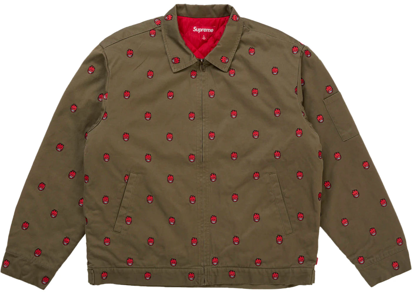 Supreme Spitfire Work Jacket Olive - vue secondaire A