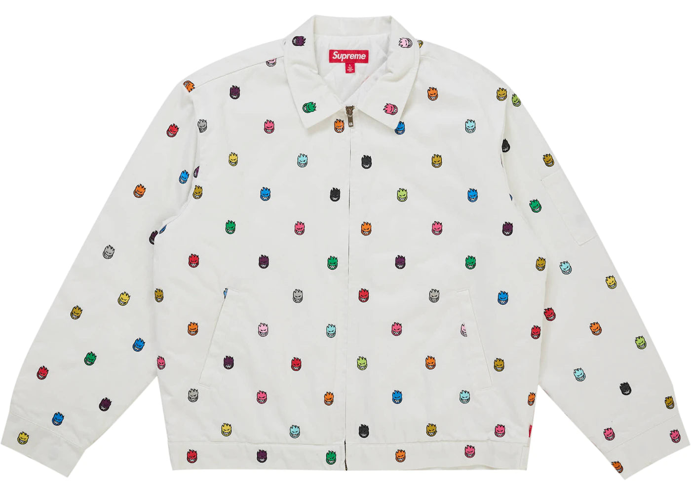 Supreme Spitfire Work Jacket White - vue secondaire A