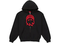 Supreme Spitfire Zip-Up Hooded Sweatshirt Black