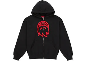 Supreme Spitfire Zip-Up Hooded Sweatshirt Black