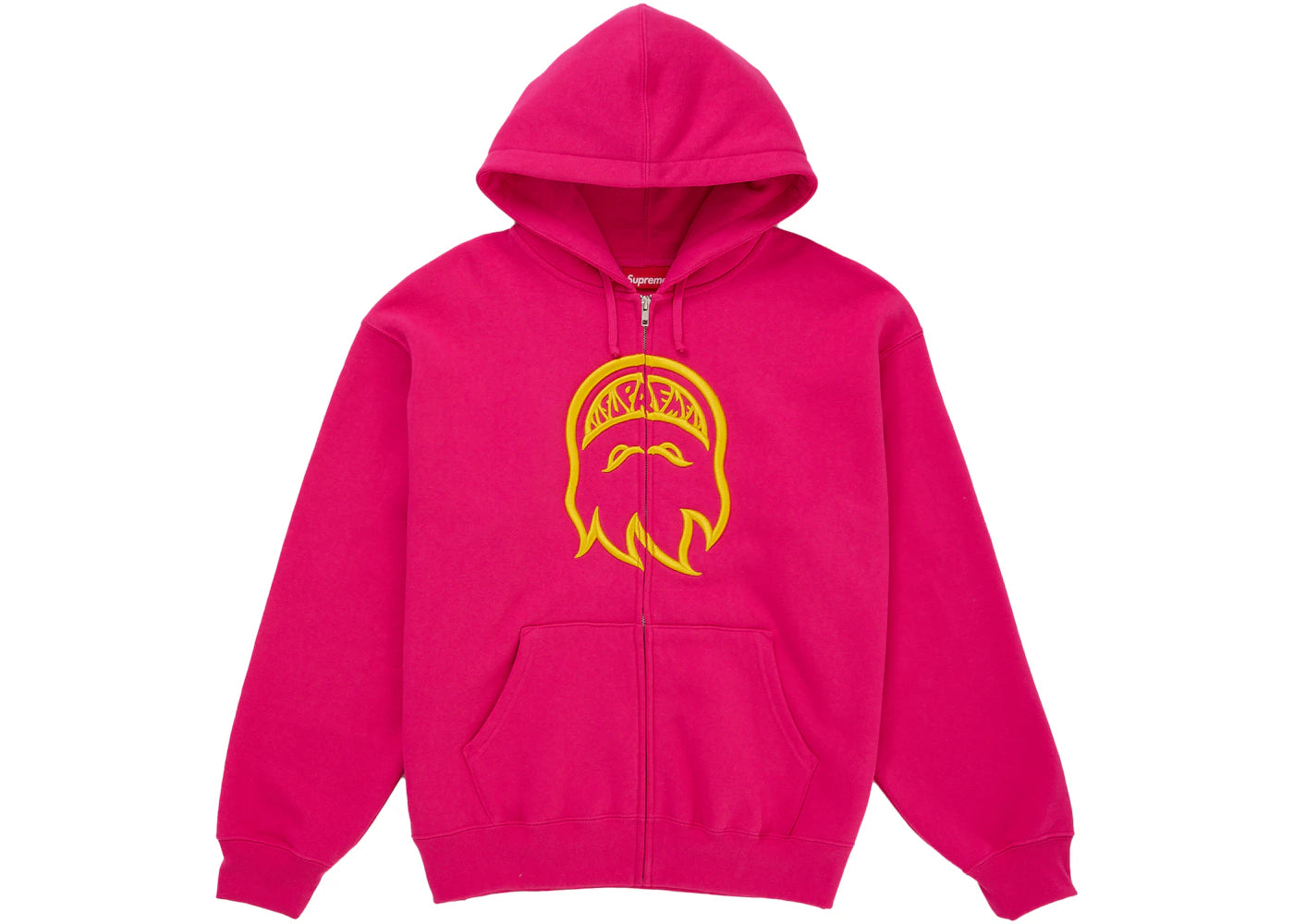 Supreme Spitfire Zip-Up Hooded Sweatshirt Pink - vue 360