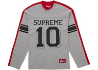 Supreme Split L/S Football Top Grey