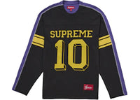 Supreme Split L/S Football Top Black