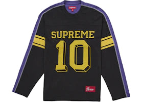 Supreme Split L/S Football Top Black