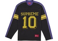 Supreme Split L/S Football Top Black