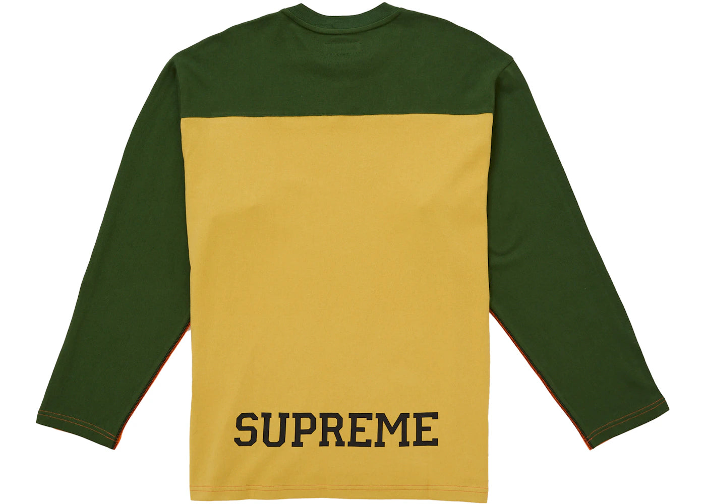 Supreme Split L/S Football Top Orange - vue secondaire A
