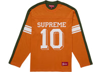Supreme Split L/S Football Top Orange