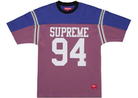 Supreme Split S/S Football Top Dusty Purple - vue 360