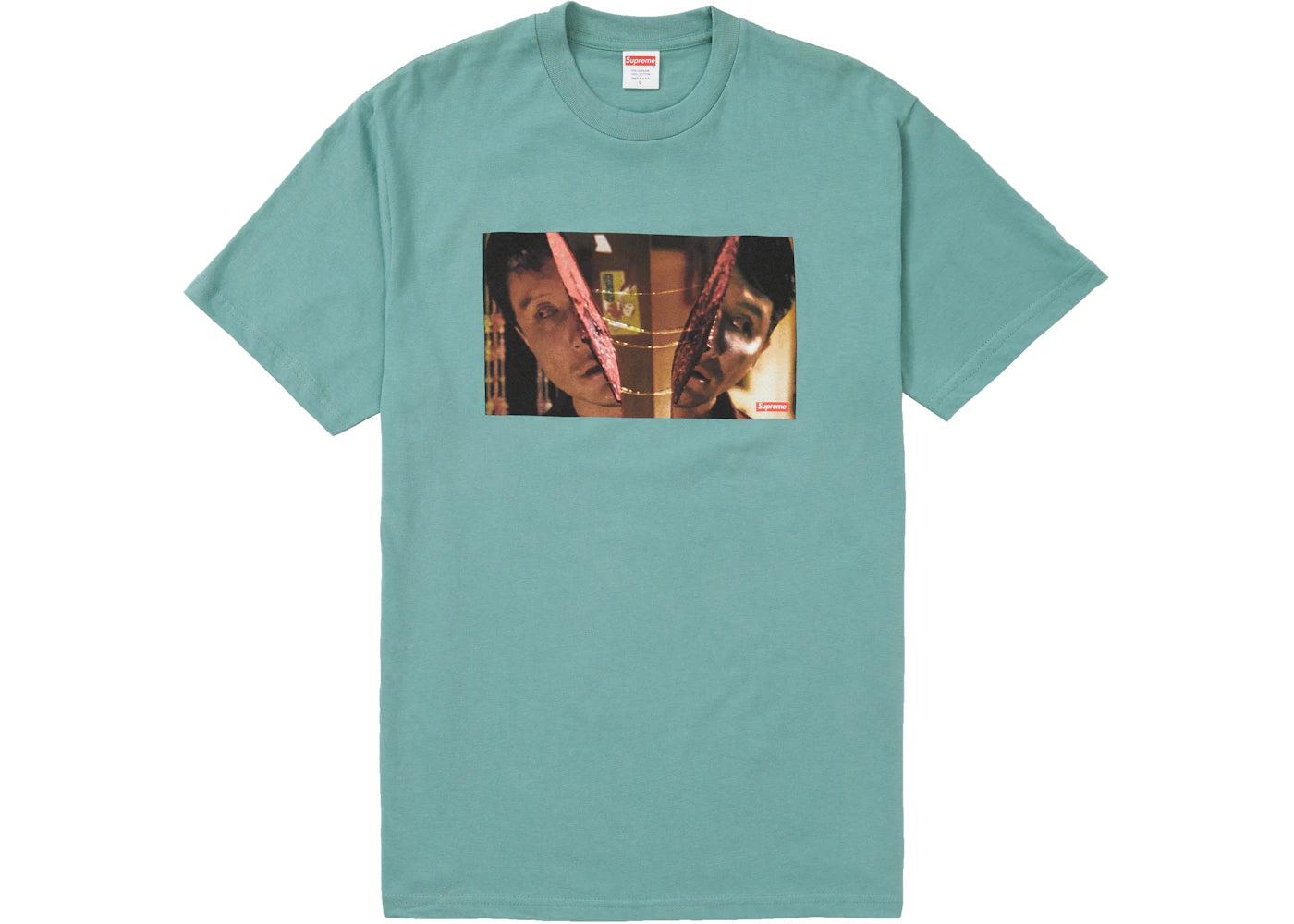 Supreme Split Tee Dusty Teal - vue secondaire A