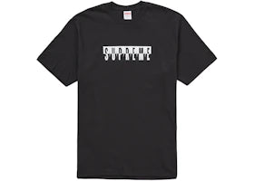Supreme Split Tee (FW25) Black - vue 360