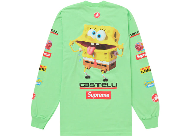 Supreme SpongeBob/Castelli Racing L/S Tee Green