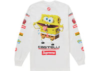Supreme SpongeBob/Castelli Racing L/S Tee White