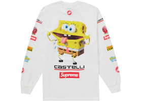 Supreme SpongeBob/Castelli Racing L/S Tee White