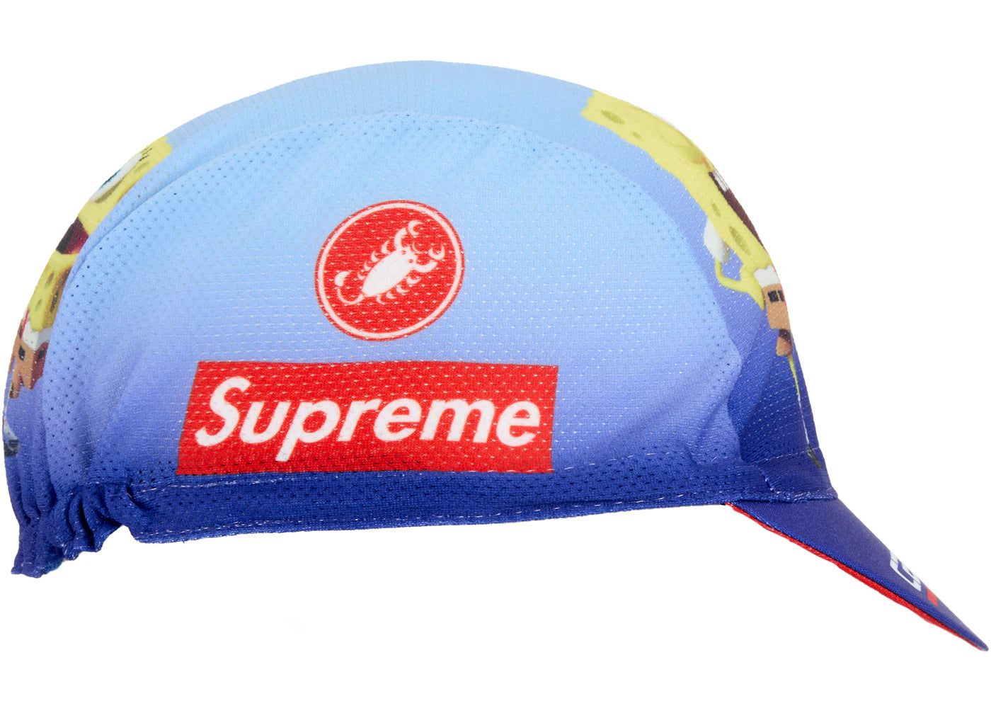 Supreme SpongeBob SquarePants Castelli Cycling Cap Blue - vue secondaire B
