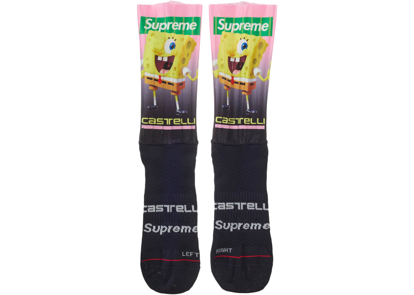 Supreme SpongeBob SquarePants Castelli Cycling Sock (1 Pack) Black - vue secondaire A