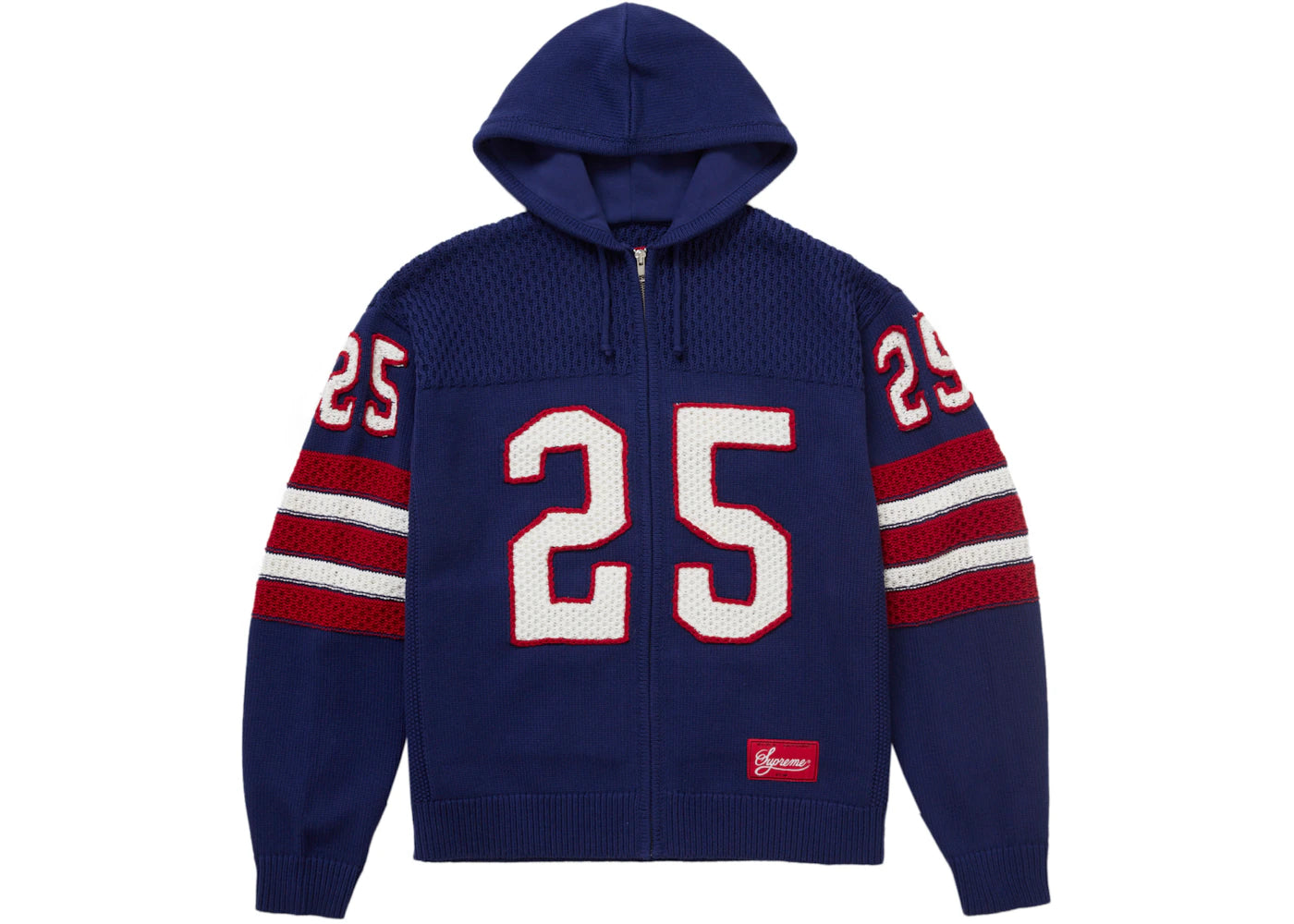 Supreme Sport Zip Up Hooded Sweater (FW25) Navy - vue secondaire A