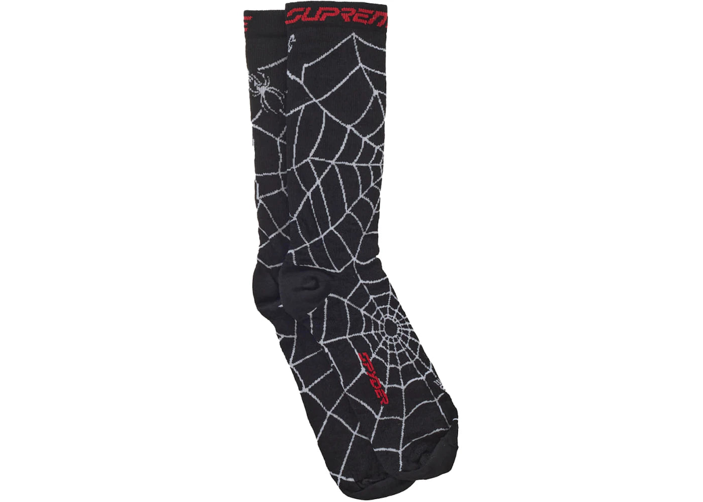 Supreme Spyder Crew Socks (1 Pack) Black - vue secondaire A