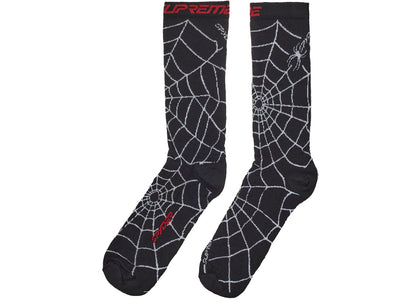 Supreme Spyder Crew Socks (1 Pack) Black - authentic Supreme product