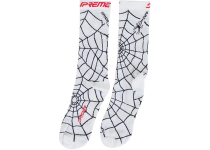 Supreme Spyder Crew Socks (1 Pack) White - authentic Supreme product