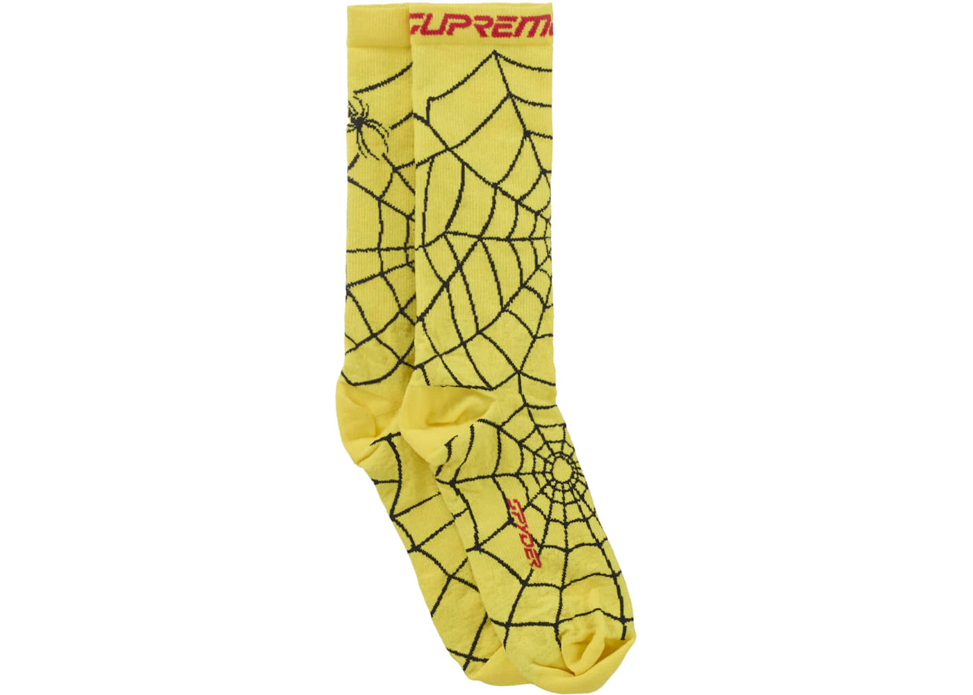 Supreme Spyder Crew Socks (1 Pack) Yellow - vue secondaire A