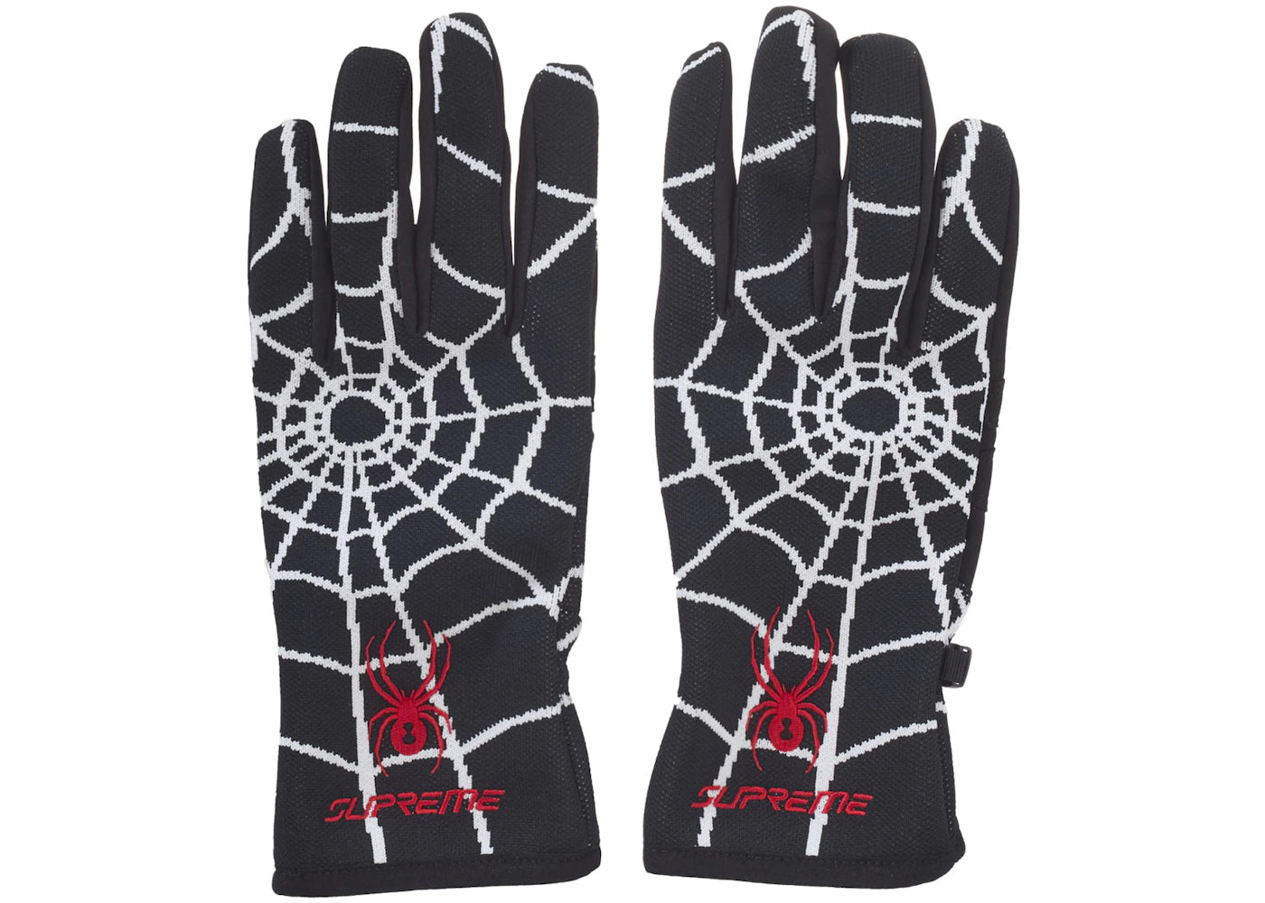 Supreme Spyder Gloves Black - vue secondaire A