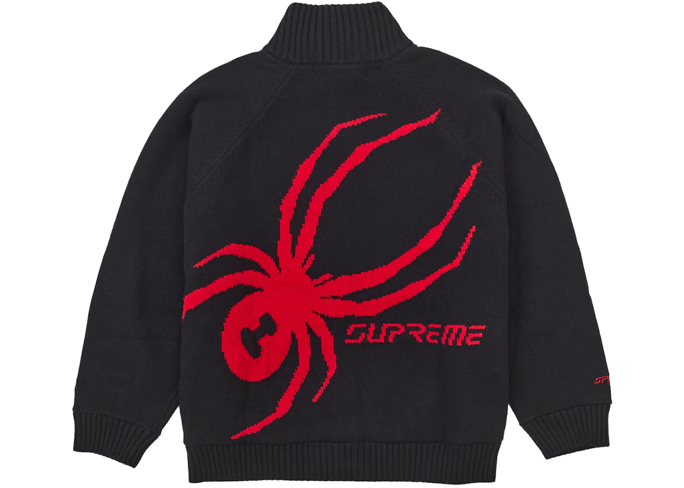 Supreme Spyder WINDSTOPPER Zip Up Sweater Black - vue secondaire A
