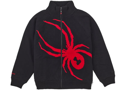 Supreme Spyder WINDSTOPPER Zip Up Sweater Black - authentic Supreme apparel