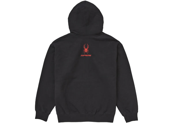 Supreme Spyder Zip Up Hooded Sweatshirt Black