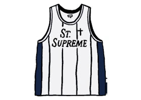Supreme St. Supreme Basketball Jersey White