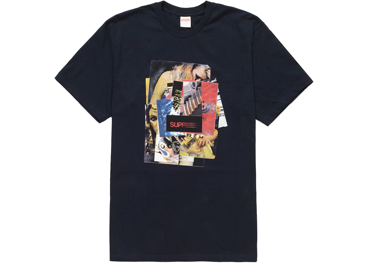 Supreme Stack Tee Navy - vue secondaire A