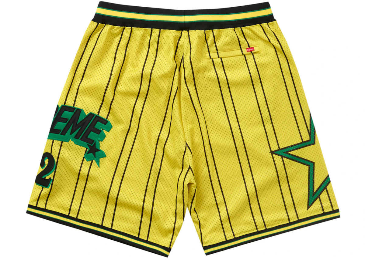 Supreme Star Basketball Short Yellow - vue secondaire B