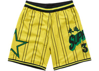Supreme Star Basketball Short Yellow