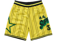 Supreme Star Basketball Short Yellow
