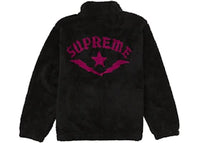 Supreme Star Fleece Jacket Black