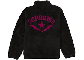 Supreme Star Fleece Jacket Black
