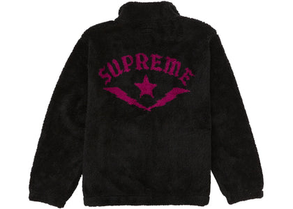 Supreme Star Fleece Jacket Black - apparel view 2