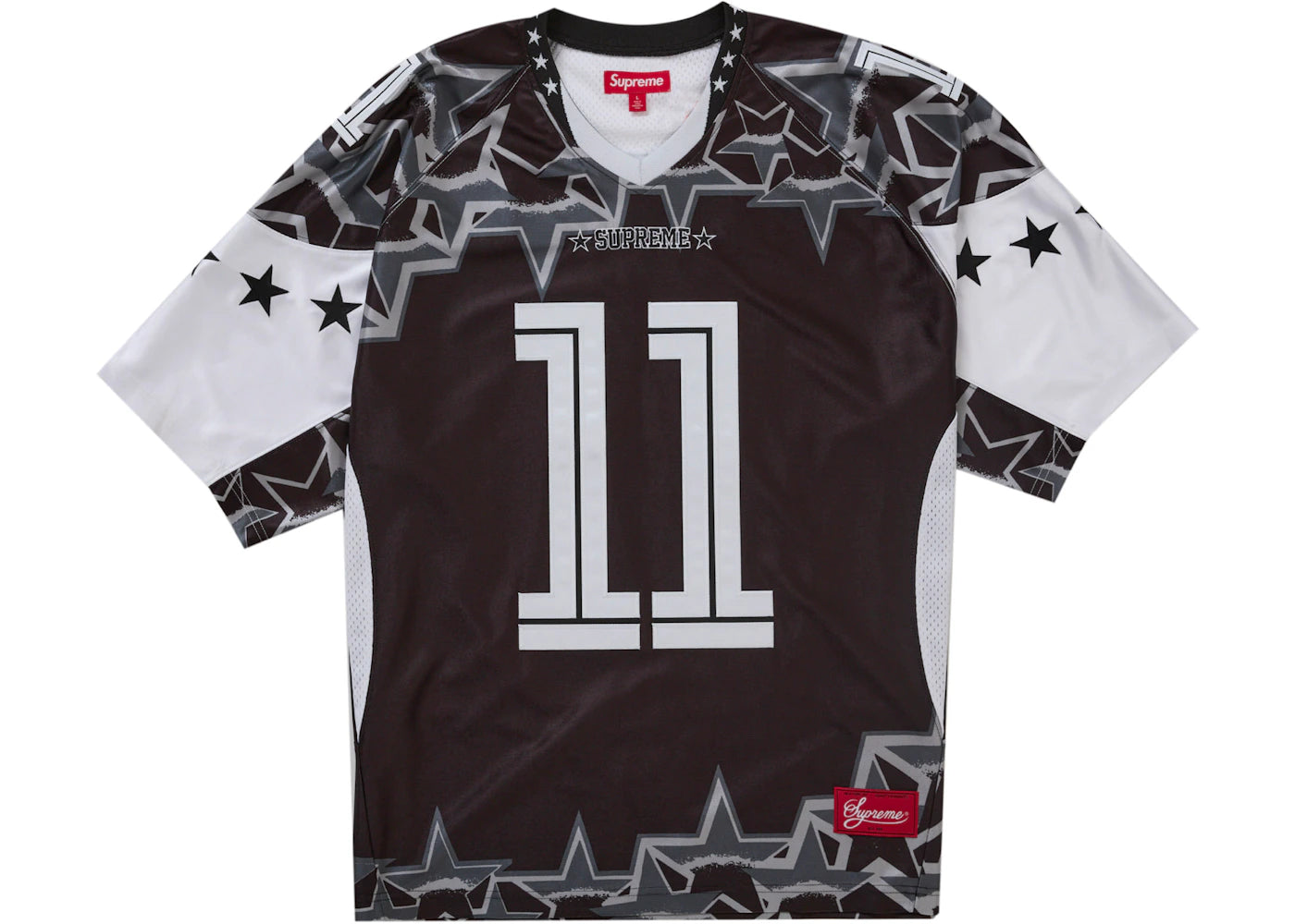 Supreme Stars Football Jersey Black - vue secondaire A