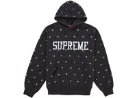 Supreme Stars Studded Hooded Sweatshirt Black