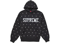 Supreme Stars Studded Hooded Sweatshirt Black