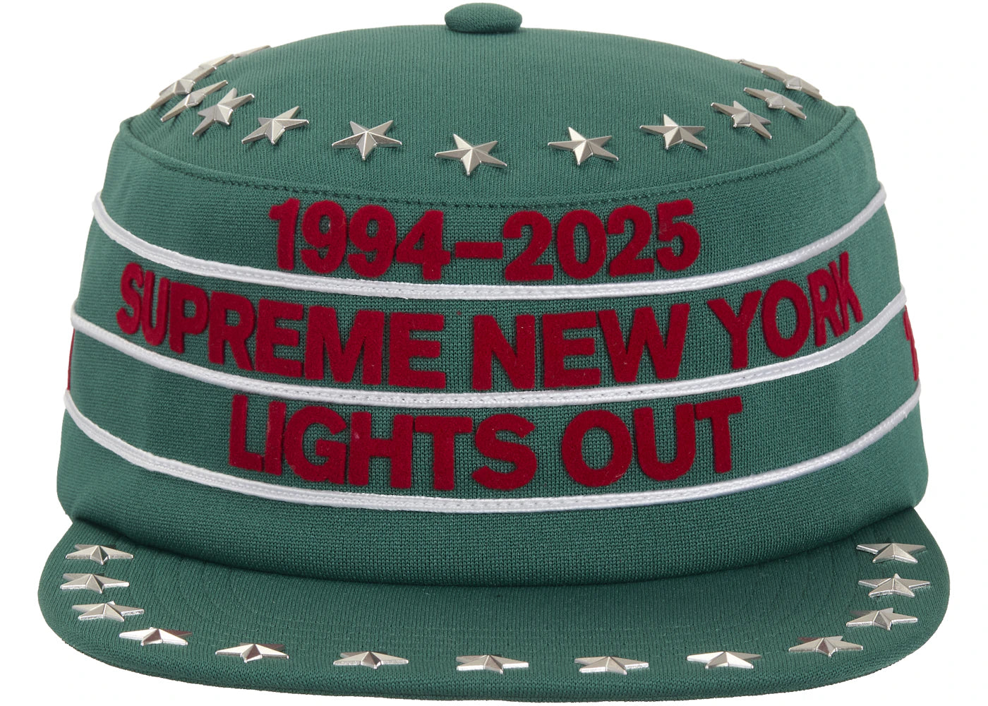 Supreme Stars Studded Pillbox Hat Green - vue secondaire A