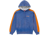 Supreme State Zip Up Hooded Sweatshirt Washed Royal