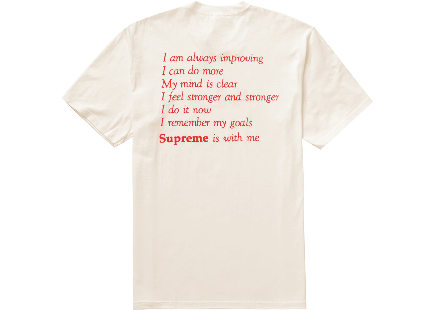Supreme Stay Positive Tee Natural - vue secondaire B
