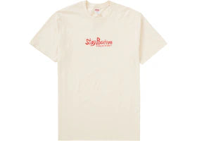 Supreme Stay Positive Tee Natural - vue 360
