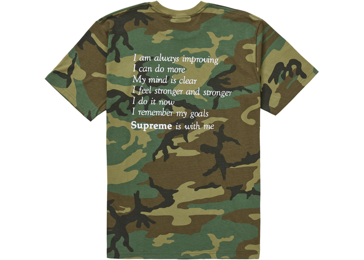 Supreme Stay Positive Tee Woodland Camo - vue secondaire B