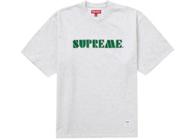 Supreme Stencil Embroidered S/S Top Ash Grey