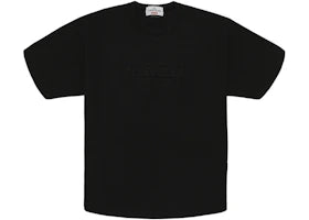 Supreme Stone Island Embroidered Logo S/S Top Black - vue 360