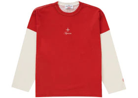 Supreme Stone Island L/S Top Red
